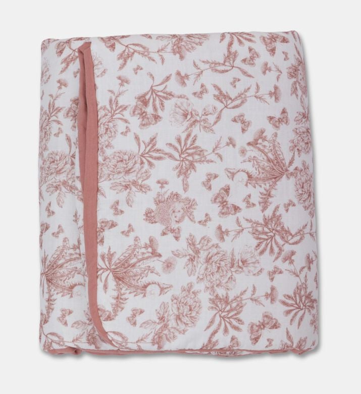 Tartine et Chocolat Reversible Baby Blanket, Pink, Packshot View