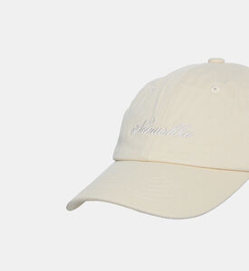 Val Calligraphy Cotton Baseball Cap