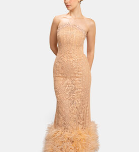 Michael Cinco Long Dress, Model View