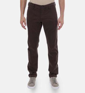 بنطال بساق مستقيم وإغلاق بزر