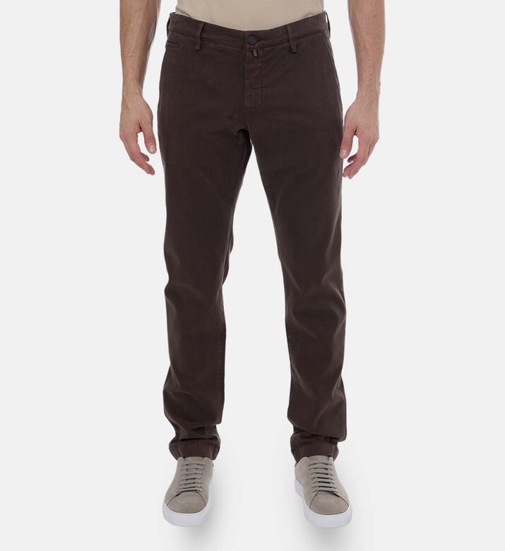Button-fly Closure Straight-leg Trousers
