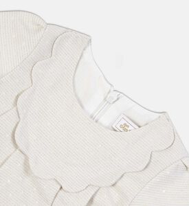 فستان قصير الأكمام منفوش