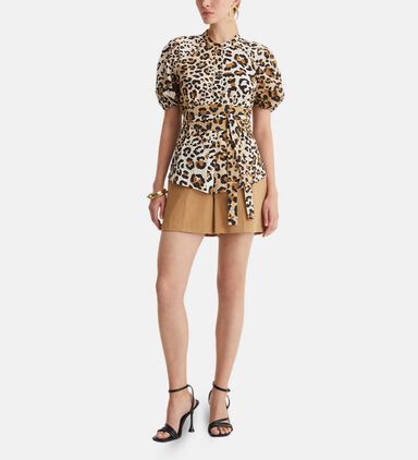 All-over Leopard-print Shirt