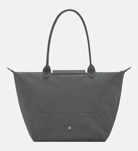 Longchamp Foldable Nylon Top-handle Tote Bag, Anthracite, Packshot View