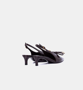 Roberto Festa Pointed-toe Slingback Heels, Brown, Eu-38.5, Packshot View
