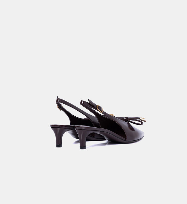 Roberto Festa Pointed-toe Slingback Heels, Brown, Eu-38.5, Packshot View