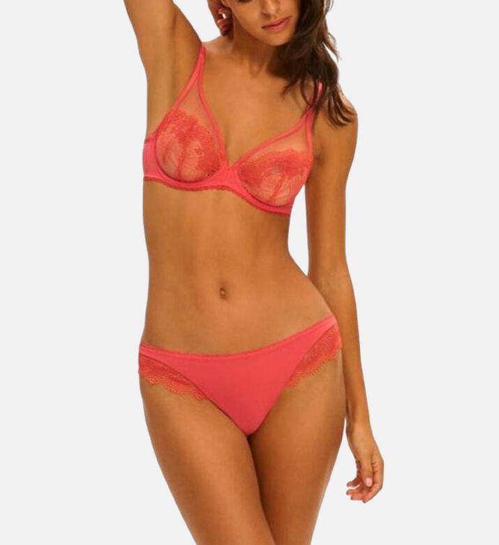 Embroidered Low-rise Tanga