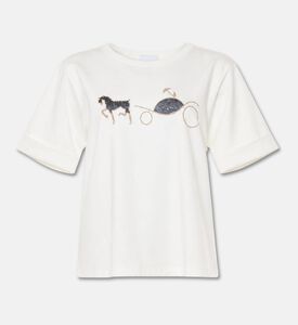 Weill Rhinestone Carriage Logo T-shirt, Packshot View