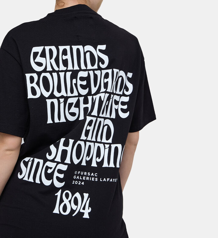 تيشيرت قطن بأكمام قصيرة