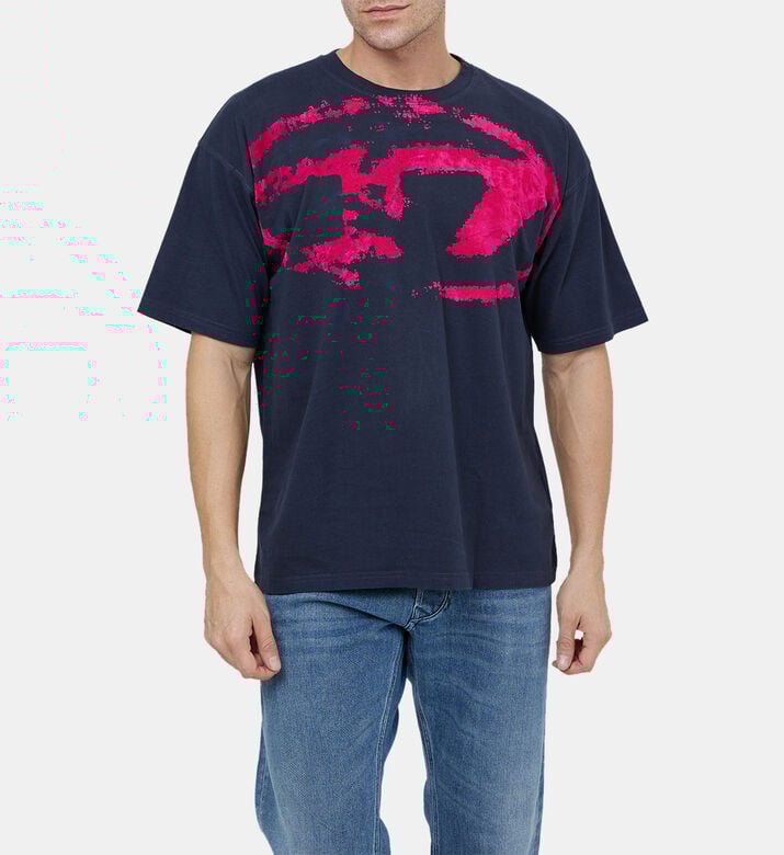 T-boxt-n14 Distressed Logo Shirt T-boxt-n14 Distressed Logo Shirt