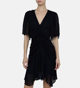 فستان فيفيان موسلين قصير مطبوع