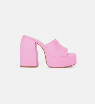 Nappa Leather Platform Sandals