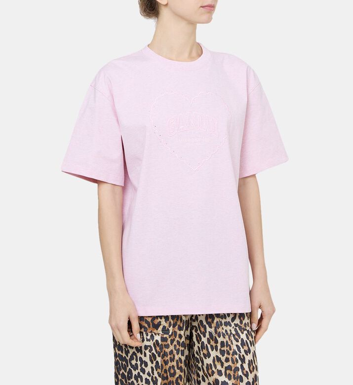 Embroidered-logo T-shirt
