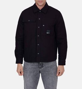 جاكيت بنمط قميص فضفاض كانفاس