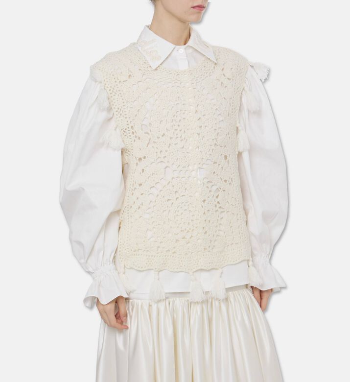 Anouki Embellished Poplin Shirt, Model View