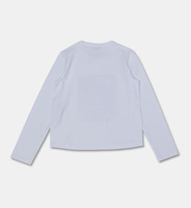 Twinset Long-sleeve Printed T-shirt, White, 14y, Packshot View