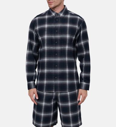 Plaid Pattern Button Down Shirt