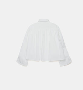 Cotton Pleat-detailing Shirt