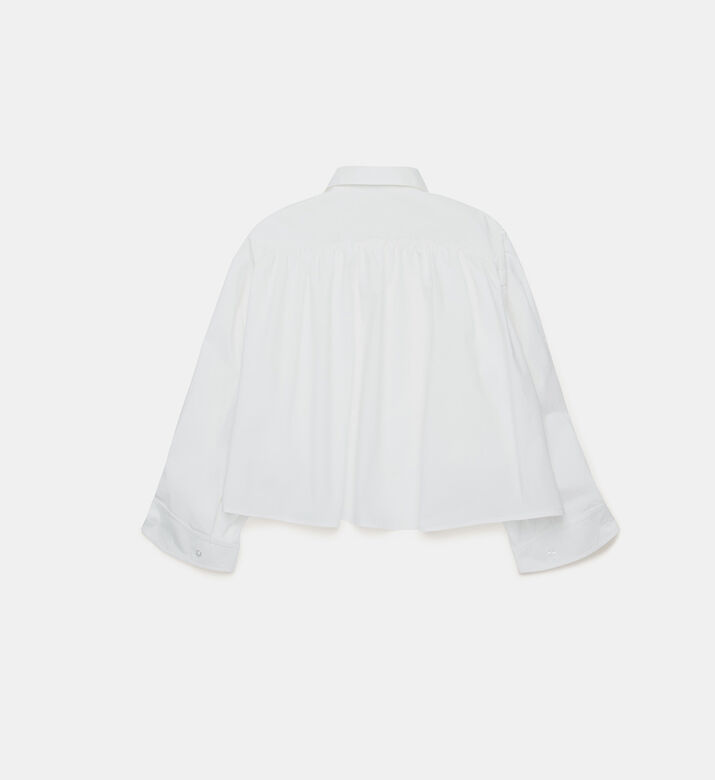 Cotton Pleat-detailing Shirt