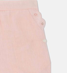 Eyelet Embroidered Hem Girls Shorts