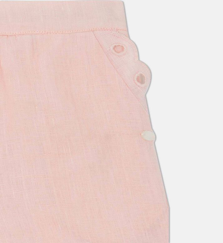 Eyelet Embroidered Hem Girls Shorts