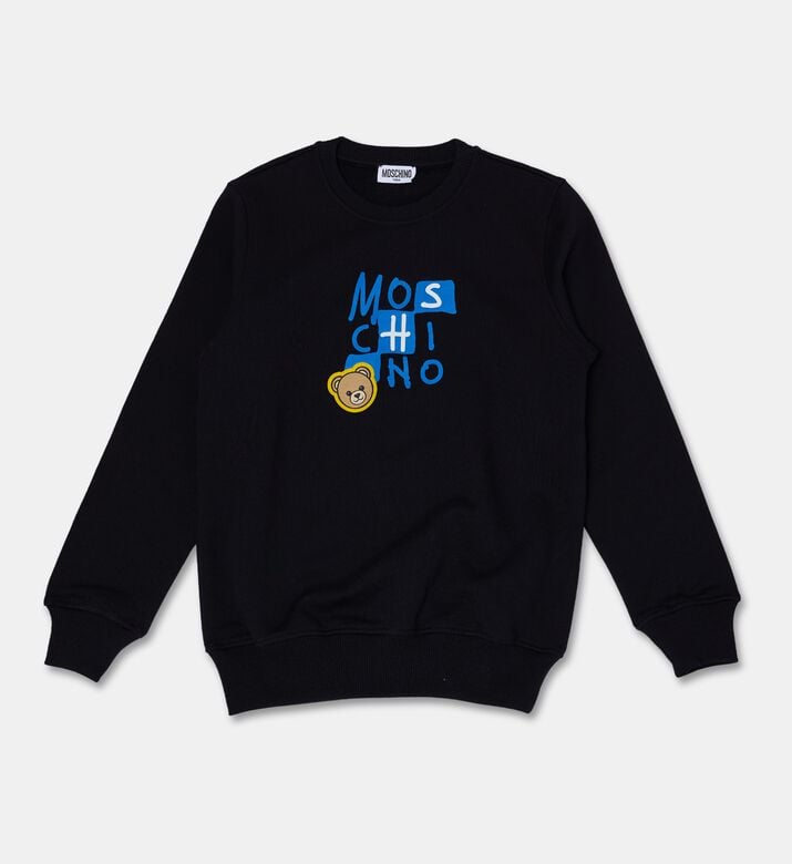 Moschino Kids Logo Print Sweatshirt, Packshot View