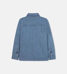 Cotton Long-sleeve Oversized Denim Shirt