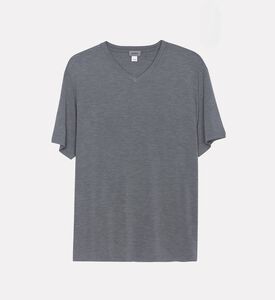 Hanro Casuals Short Sleeve V-neck T-shirt, Grey, Xxl, Packshot View