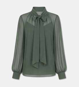 Carter and White Bow-tie Volume Sleeve Blouse, Packshot View