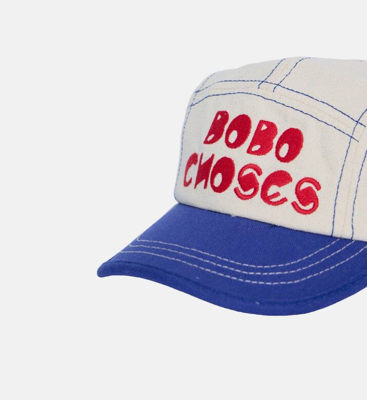Bobo Choses Embroidered Logo Contrasting Brim Cap, Packshot View