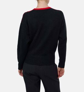 Plan C Two-tone Long-sleeve Sweater, Model View