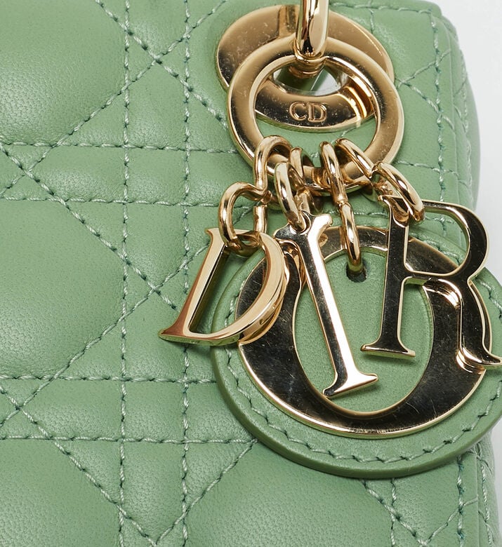 Dior Preowned Dior Green Micro Lady Dior Tote, Packshot View