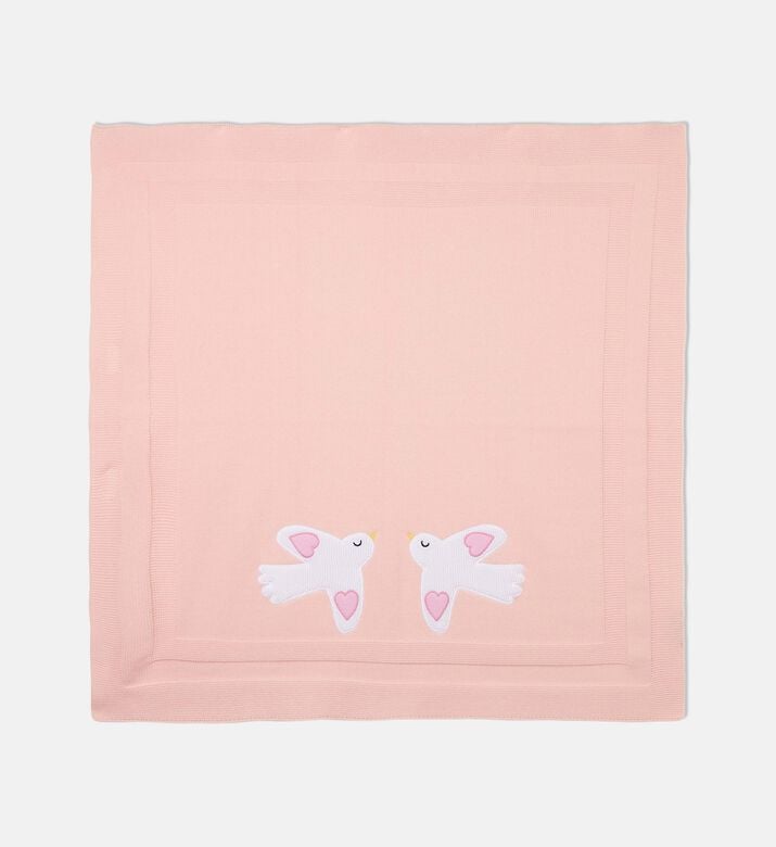 Bird Graphic-print Knit Blanket