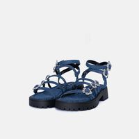 The Kiki Denim Gladiator Sandals