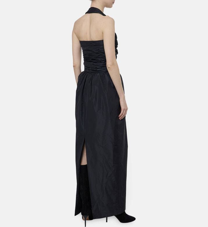 Patou Strapless Bow Neckline-detail Maxi Dress, Model View