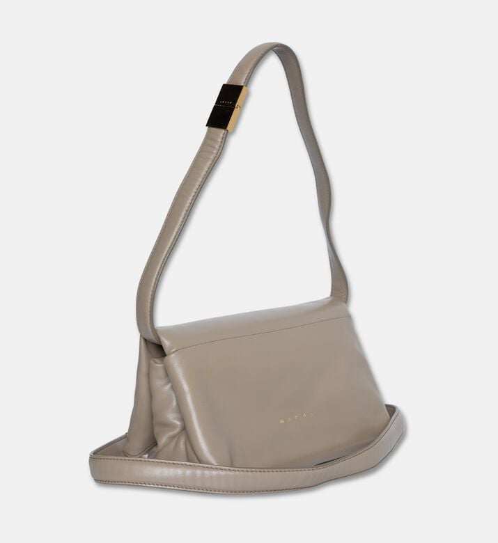 Marni Prisma Padded Crossbody Bag, Beige, Packshot View
