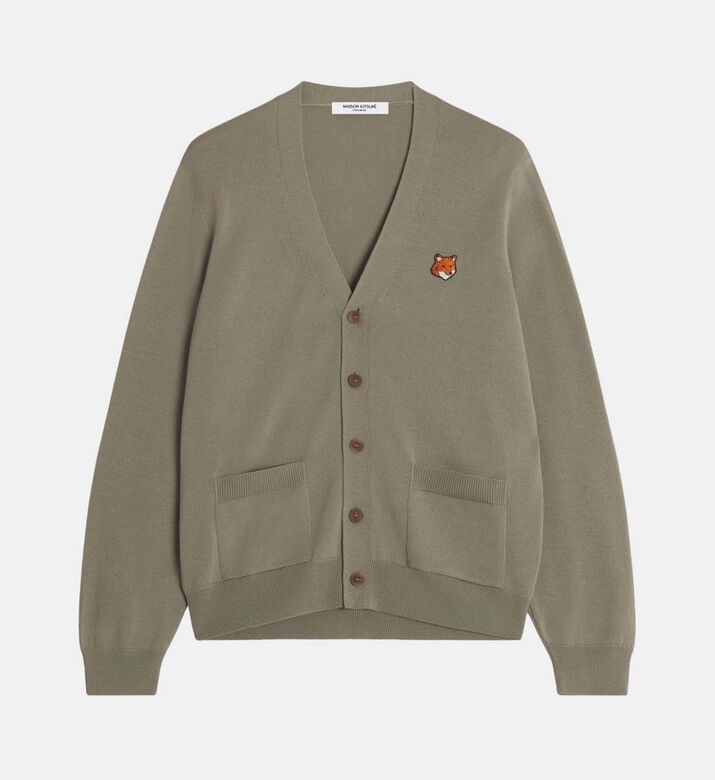 كارديغان طويل الأكمام بياقة في