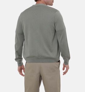 كارديغان طويل الأكمام بياقة في