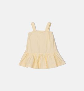 La Mia Bambina Embroidered Square-neck Dress, Packshot View