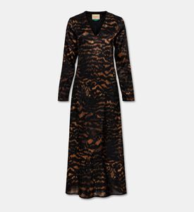 Momoni Aoife Silk Printed Midi Dress, Packshot View