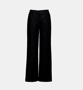 Cathy Cotton Silk Double-face Trousers