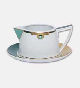 Vista Alegre Emerald Sauce Boat Stand, Packshot View