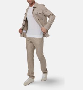 Pal Zileri Classic Crewneck T-shirt, White, 56, Model View