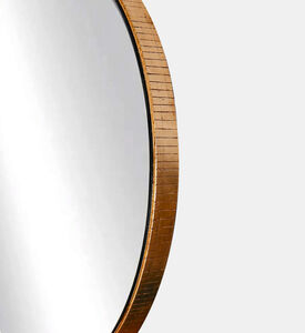 Home Deco and More Round Gold Leaf Mirror, Packshot View