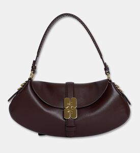 Ganni B-kat Leather Shoulder Bag, Packshot View