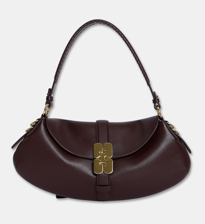 Ganni B-kat Leather Shoulder Bag, Packshot View