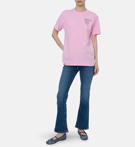 Maison Labiche Graphic Heart Motif T-shirt, Model View