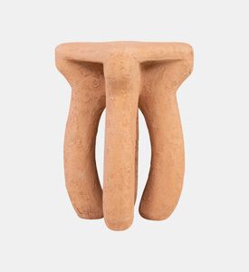 Versmissen Look Glass Fiber Curved Leg Stool, Packshot View