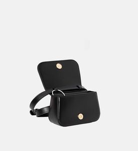 La Mia Bambina Logo Rectangular Shoulder Bag, Black, Packshot View