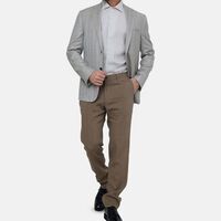 Wool Blend Tailored Trousers